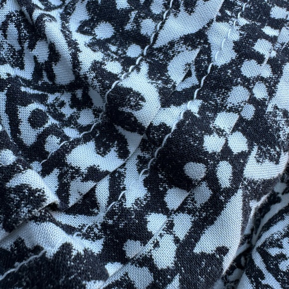 Lauren Ralph Lauren Soft Black Ivory Smocked Boho Skirt Ruffle Tiered 16W XXL - Picture 7 of 9